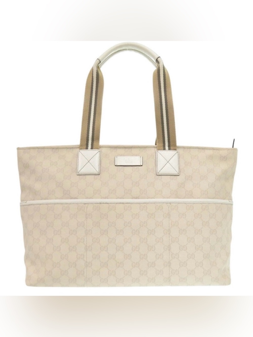 Gucci Monogram canvass-Inspired Beige Monogram Canvas Tote Bag for baby diapers